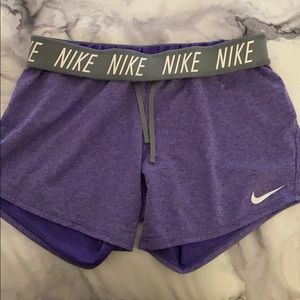 Purple Nike Dri-Fit Shorts